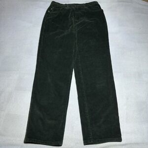 Lauren Jeans Co Ralph Lauren Corduroy Pants Womens 12 Straight High Rise Green